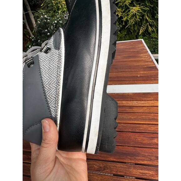 Women's Winter Boots Size 7.5 Mishansha Faux Fur Lace Up Waterproof - Picture 6 of 7